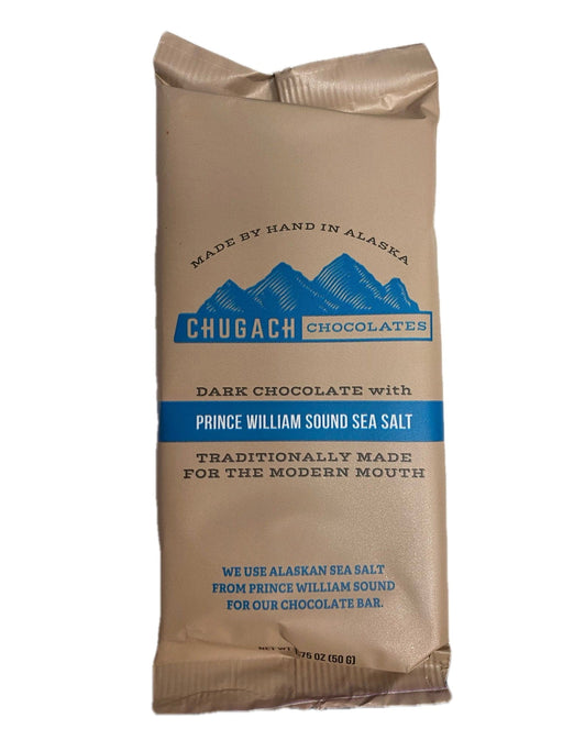 Chugach Dark Chocolate, Sea Salt Bar FOOD / CHOCOLATE