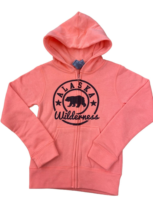 Circle Bear Wilderness, Youth Zip Hoodie Kids / Sweatshirt