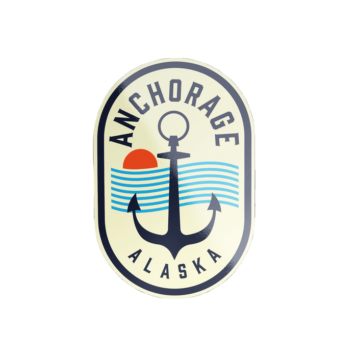 Coastal Badge Anchor Sticker COLLECTIBLES / STICKERS