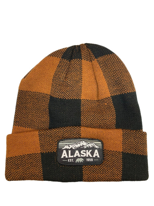 Copper Plaid Mountain Patch, Winter Hat WEARABLES / WINTER HATS