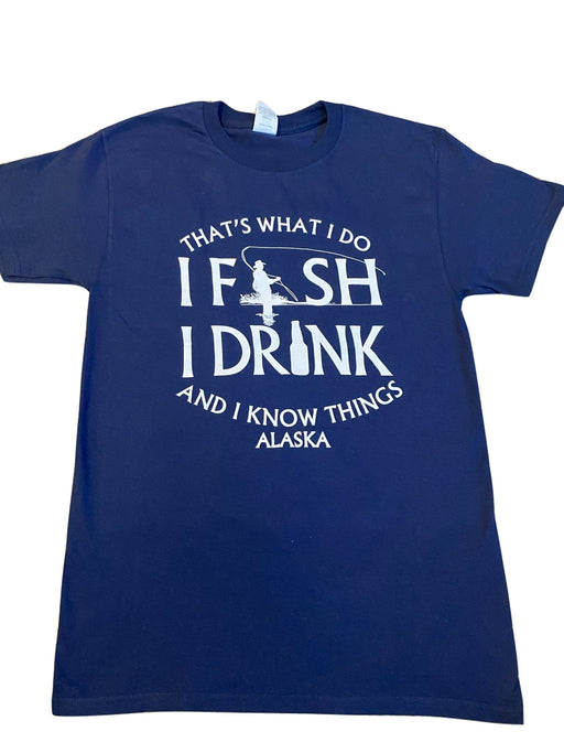 I Fish I Drink, Adult T-shirt SOFT GOODS / T-SHIRT