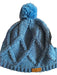 Light Blue Knit Winter Hat with Pom WEARABLES / WINTER HATS