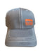 Orange Rubber Stamp, Grey free Style Baseball Hat WEARABLES / BASEBALL HATS