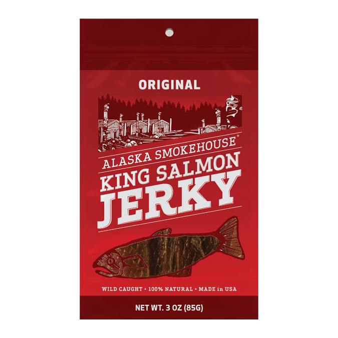 Original King Salmon Jerky Bag - 3oz - Polar Bear Gifts