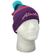 Purple teal Stripe, Alaska Winter Hat WEARABLES / WINTER HATS