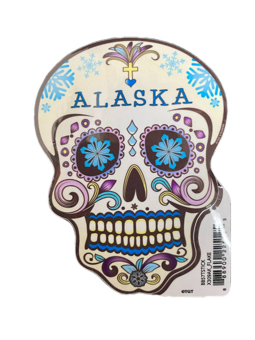 Sugar Skull Snow Flake, Sticker COLLECTIBLES / STICKERS