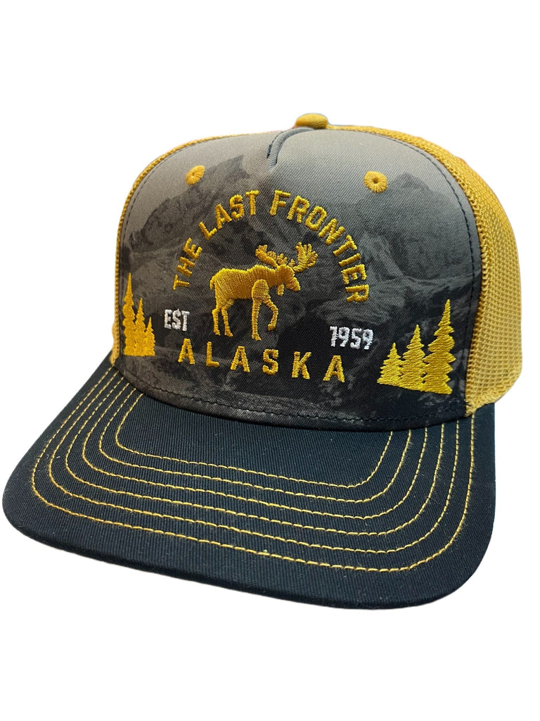 The Last Frontier Moose/Tree Trucker Hat