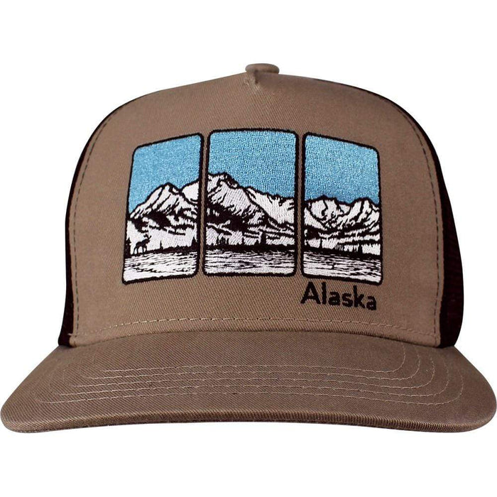 Triptych Mountain, Flat Bill Hat WEARABLES / BASEBALL HATS
